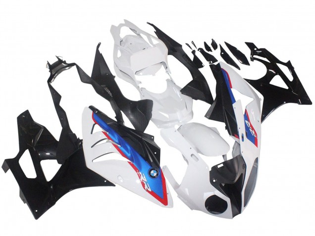 Preisgünstige BMW S1000RR Motorrad Verkleidung 2009-2014 - Weiss Rot Blau Glanzendes Schwarz HP Becker Carbon