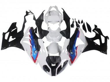 Preisgünstige BMW S1000RR Motorrad Verkleidung 2009-2014 - Weiss Rot Blau Glanzendes Schwarz HP Becker Carbon