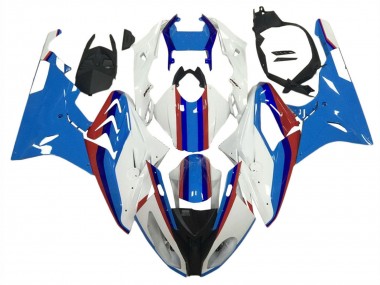 Preisgünstige BMW S1000RR Motorrad Verkleidung 2009-2014 - Weiss Rot Blau