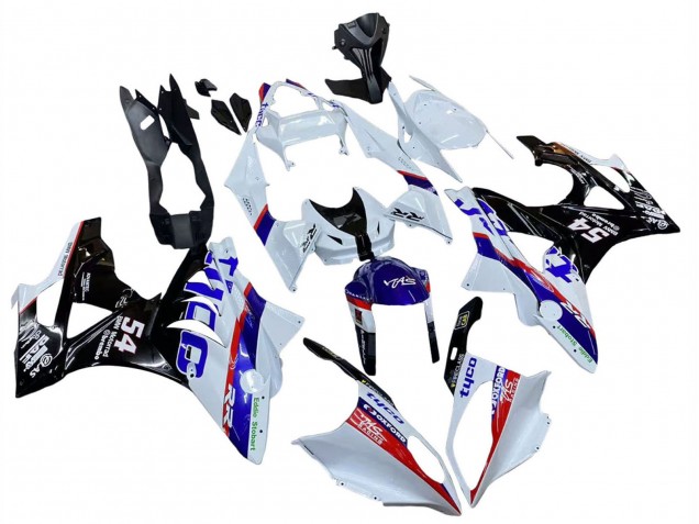 Preisgünstige BMW S1000RR Motorrad Verkleidung 2009-2014 - Weiss Rot Blau Schwarz Tyco