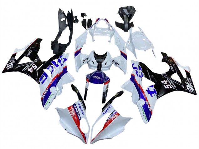 Preisgünstige BMW S1000RR Motorrad Verkleidung 2009-2014 - Weiss Rot Blau Schwarz Tyco