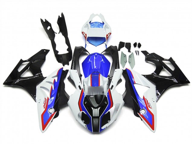 Preisgünstige BMW S1000RR Motorrad Verkleidung 2009-2014 - Weiss Rot Blau Glanzendes Schwarz Carbonfaser RR