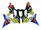 Preisgünstige BMW S1000RR Motorrad Verkleidung 2009-2014 - Blau Gelb Rot Schwarz Hai VR 46