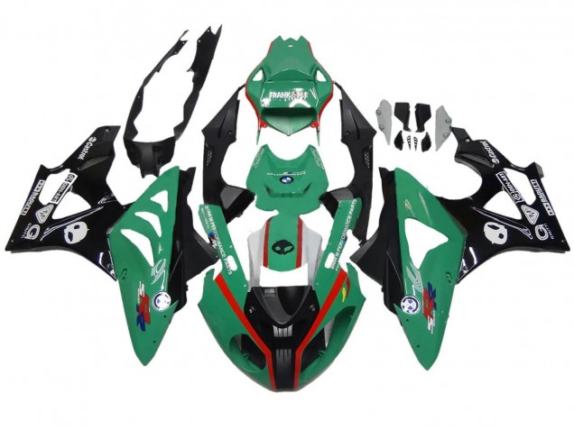 Preisgünstige BMW S1000RR Motorrad Verkleidung 2009-2014 - Grun Rot Schwarz