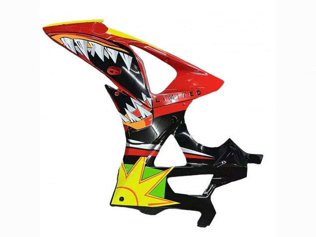 Preisgünstige BMW S1000RR Motorrad Verkleidung 2009-2014 - Rot Blau Gelb Hai