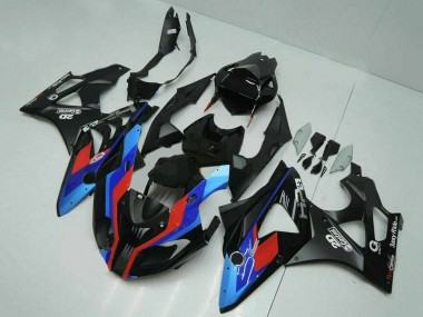 Preisgünstige BMW S1000RR Motorrad Verkleidung 2009-2014 - Blau Rot Matt Schwarz Castrol