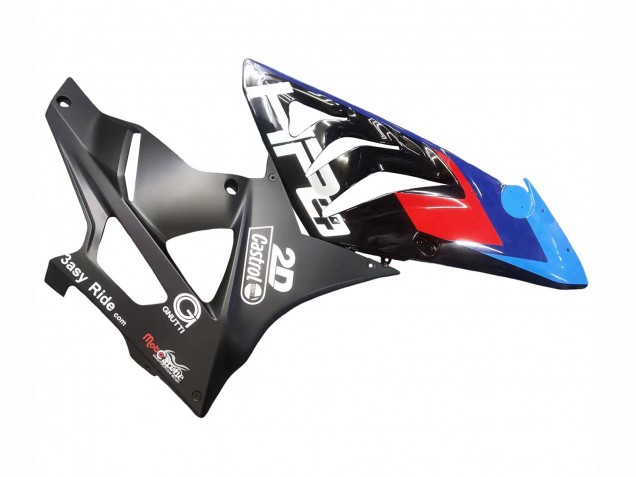 Preisgünstige BMW S1000RR Motorrad Verkleidung 2009-2014 - Blau Rot Matt Schwarz Castrol