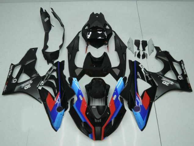 Preisgünstige BMW S1000RR Motorrad Verkleidung 2009-2014 - Blau Rot Matt Schwarz Castrol