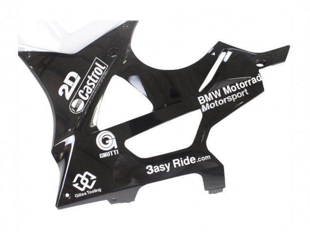 Preisgünstige BMW S1000RR Motorrad Verkleidung 2009-2014 - Weiss Blau Glanzendes Schwarz Castrol