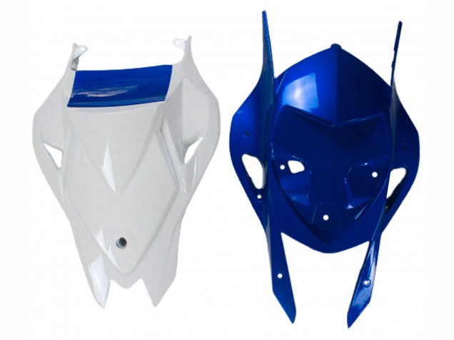 Preisgünstige BMW S1000RR Motorrad Verkleidung 2009-2014 - Weiss Blau Glanzendes Schwarz Castrol