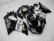 Preisgünstige Kawasaki ZX6R Motorrad Verkleidung 2005-2006 - Glanzendes Schwarz Weiss West
