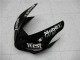 Preisgünstige Kawasaki ZX6R Motorrad Verkleidung 2005-2006 - Glanzendes Schwarz Weiss West