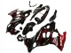 Preisgünstige Suzuki GSX600F/GSX750F Motorrad Verkleidung 2004-2006 - Glanzendes Schwarz Rot Flamme