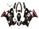 Preisgünstige Suzuki GSX600F/GSX750F Motorrad Verkleidung 2004-2006 - Glanzendes Schwarz Rot Flamme