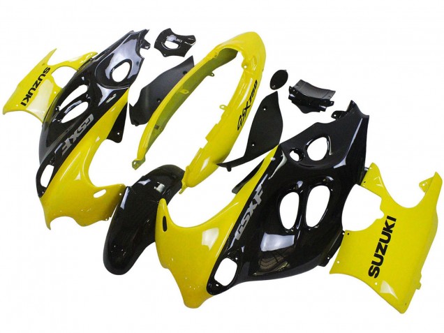 Preisgünstige Suzuki GSX600F/GSX750F Motorrad Verkleidung 2004-2006 - Glanzendes Schwarz Gelb