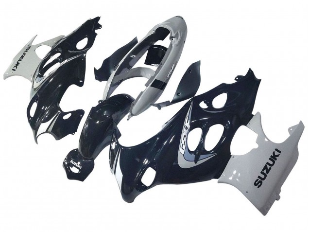 Preisgünstige Suzuki GSX600F/GSX750F Motorrad Verkleidung 2004-2006 - Glanzendes Schwarz Grau