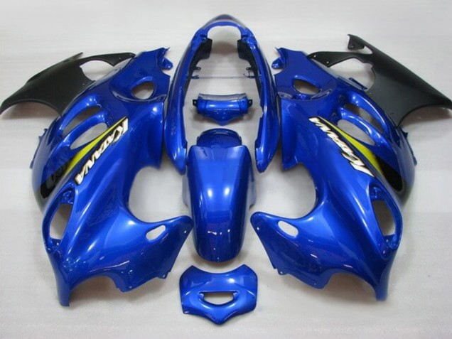 Preisgünstige Suzuki GSX600F/GSX750F Motorrad Verkleidung 2004-2006 - Blau Gelb Matt Schwarz Katana