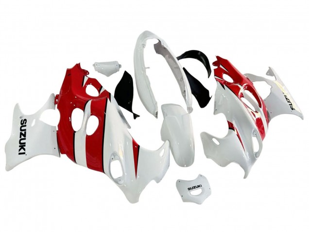 Preisgünstige Suzuki GSX600F/GSX750F Motorrad Verkleidung 2004-2006 - Weiss Rot