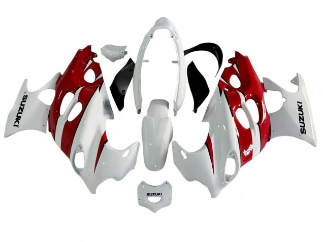 Preisgünstige Suzuki GSX600F/GSX750F Motorrad Verkleidung 2004-2006 - Weiss Rot