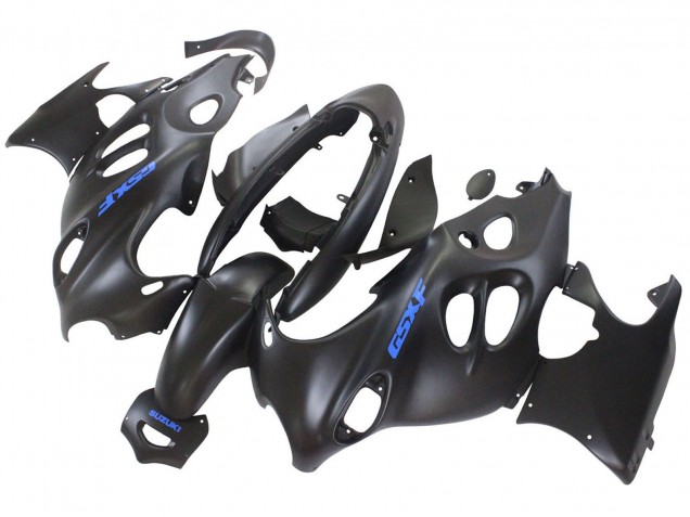 Preisgünstige Suzuki GSX600F/GSX750F Motorrad Verkleidung 2004-2006 - Matt Schwarz mit Blau Logo