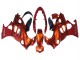 Preisgünstige Suzuki GSX600F/GSX750F Motorrad Verkleidung 2004-2006 - Burnt Orange Weiss Logo