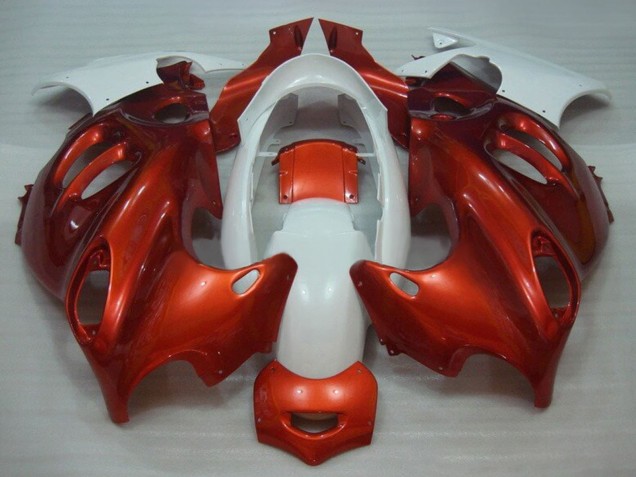 Preisgünstige Suzuki GSX600F/GSX750F Motorrad Verkleidung 2004-2006 - Burnt Orange Weiss