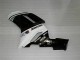 Preisgünstige Kawasaki ZX6R Motorrad Verkleidung 2007-2008 - Schwarz Weiss