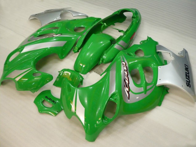 Preisgünstige Suzuki GSX600F/GSX750F Motorrad Verkleidung 2004-2006 - Grun Silber Katana