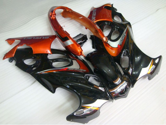 Preisgünstige Suzuki GSX600F/GSX750F Motorrad Verkleidung 2004-2006 - Glanzendes Schwarz Orange