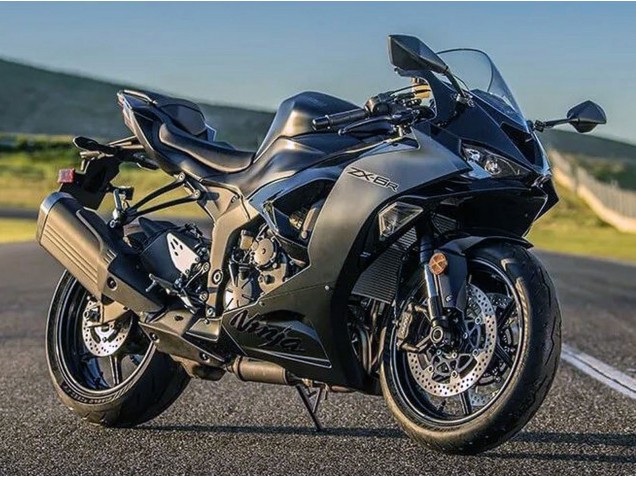 Preisgünstige Kawasaki ZX6R Motorrad Verkleidung 2023-2025 - Matt Schwarz