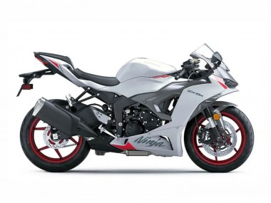 Preisgünstige Kawasaki ZX6R Motorrad Verkleidung 2023-2025 - Perl Weiss Schwarz Rot