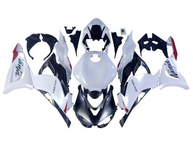 Preisgünstige Kawasaki ZX6R Motorrad Verkleidung 2023-2025 - Perl Weiss Schwarz Rot