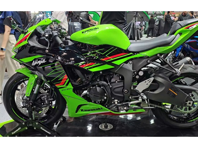 Preisgünstige Kawasaki ZX6R Motorrad Verkleidung 2023-2025 - Grun Schwarz