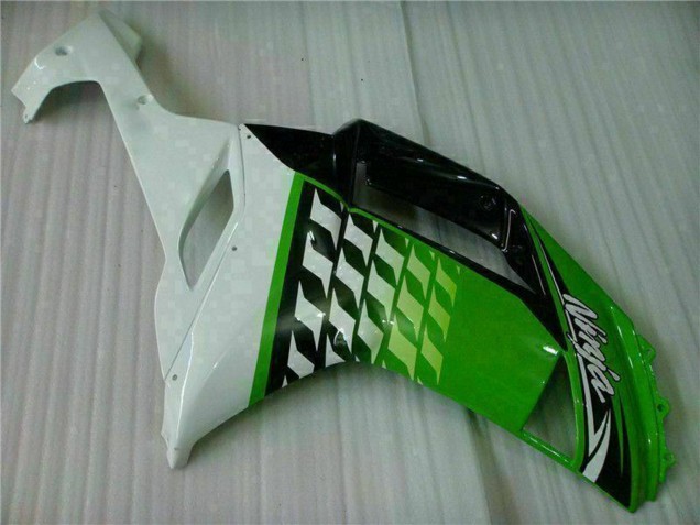Preisgünstige Kawasaki ZX6R Motorrad Verkleidung 2007-2008 - Grun Weiss Ninja