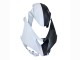 Preisgünstige Kawasaki ZX6R Motorrad Verkleidung 2023-2025 - Schwarz Weiss mit Blume