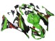 Preisgünstige Kawasaki ZX6R Motorrad Verkleidung 2023-2025 - Grun Schwarz Rot Gelb Dunlop