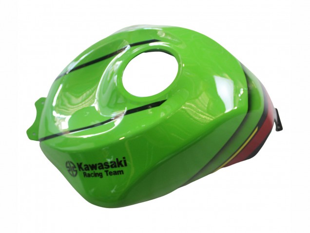 Preisgünstige Kawasaki ZX6R Motorrad Verkleidung 2023-2025 - Grun Schwarz Rot Gelb Dunlop