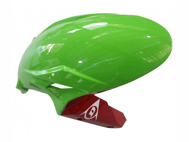 Preisgünstige Kawasaki ZX6R Motorrad Verkleidung 2023-2025 - Grun Schwarz Rot Gelb Dunlop