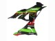 Preisgünstige Kawasaki ZX6R Motorrad Verkleidung 2023-2025 - Grun Schwarz Rot Gelb Dunlop