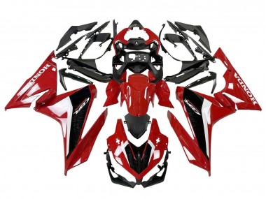 Preisgünstige Honda CBR500R Motorrad Verkleidung 2022-2023 - Rot Weiss Schwarz