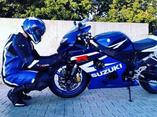 Preisgünstige Suzuki GSXR 600 / GSXR 750 Motorrad Verkleidung Kit 2004-2005 - Weiss Blau Schwarz Rot