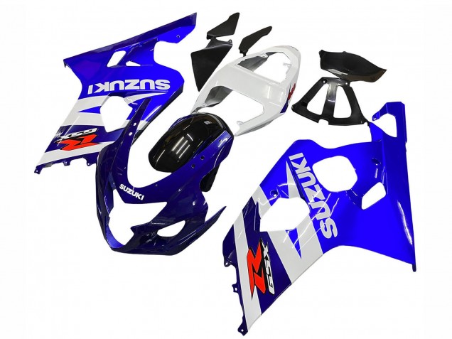 Preisgünstige Suzuki GSXR 600 / GSXR 750 Motorrad Verkleidung Kit 2004-2005 - Weiss Blau Schwarz Rot