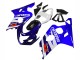 Preisgünstige Suzuki GSXR 600 / GSXR 750 Motorrad Verkleidung Kit 2004-2005 - Weiss Blau Schwarz Rot