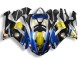 Preisgünstige Kawasaki ZX6R Motorrad Verkleidung 2007-2008 - Blau Hai