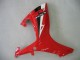 Preisgünstige Suzuki GSXR 600 / GSXR 750 Motorrad Verkleidung 2006-2007 - Weiss Rot Glanzendes Schwarz