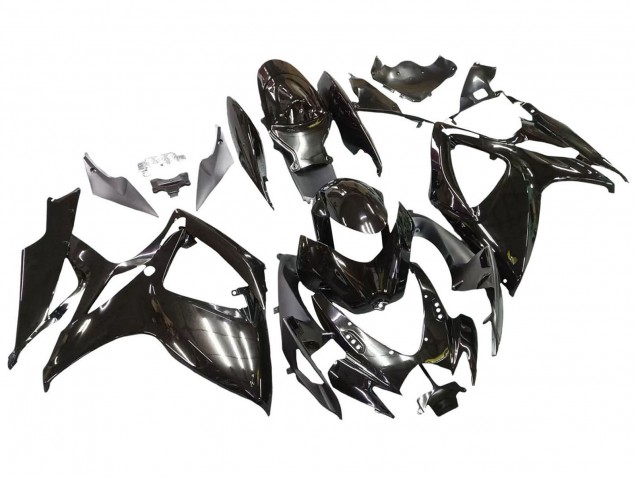 Preisgünstige Suzuki GSXR 600 / GSXR 750 Motorrad Verkleidung 2006-2007 - Glanzendes Schwarz