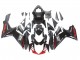 Preisgünstige Suzuki GSXR 600 / GSXR 750 Motorrad Verkleidung 2011-2024 - Schwarz Grau Rot Linie