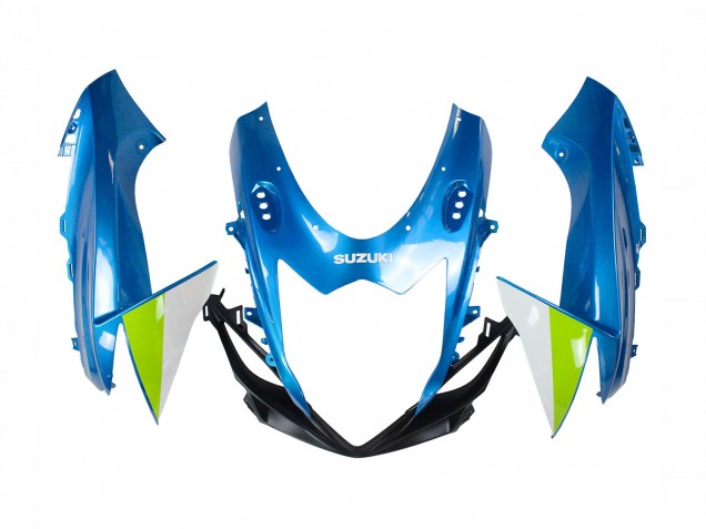 Preisgünstige Suzuki GSXR 600 / GSXR 750 Motorrad Verkleidung 2011-2024 - Hellblau Grun Weiss Rot