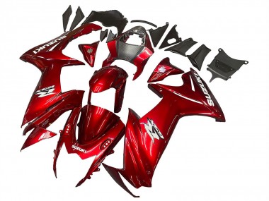 Preisgünstige Suzuki GSXR 600 / GSXR 750 Motorrad Verkleidung 2011-2024 - Rot Weiss Aufkleber