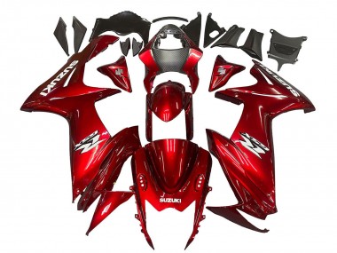 Preisgünstige Suzuki GSXR 600 / GSXR 750 Motorrad Verkleidung 2011-2024 - Rot Weiss Aufkleber